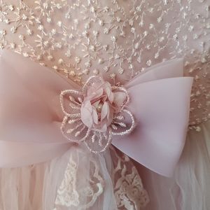 Rose flower girl dress